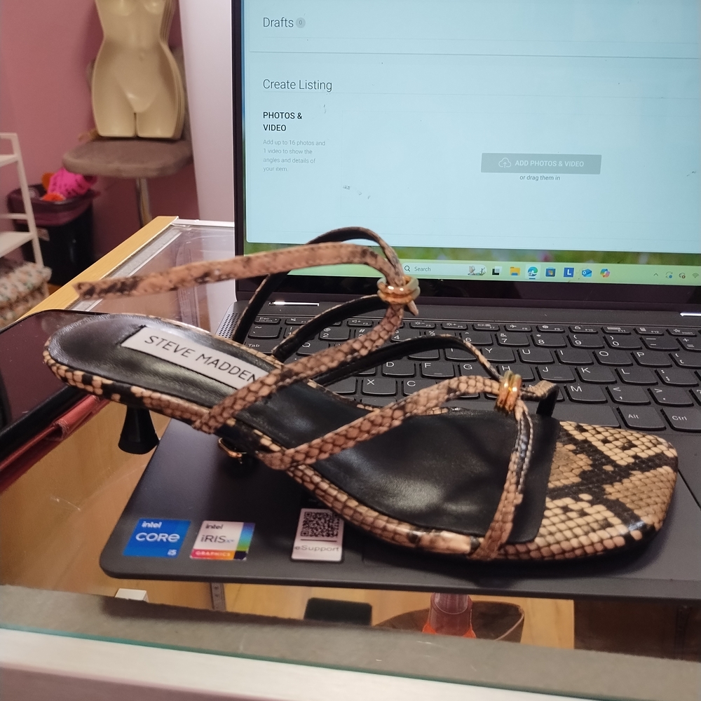 Steve Madden Brown Strappy Heels